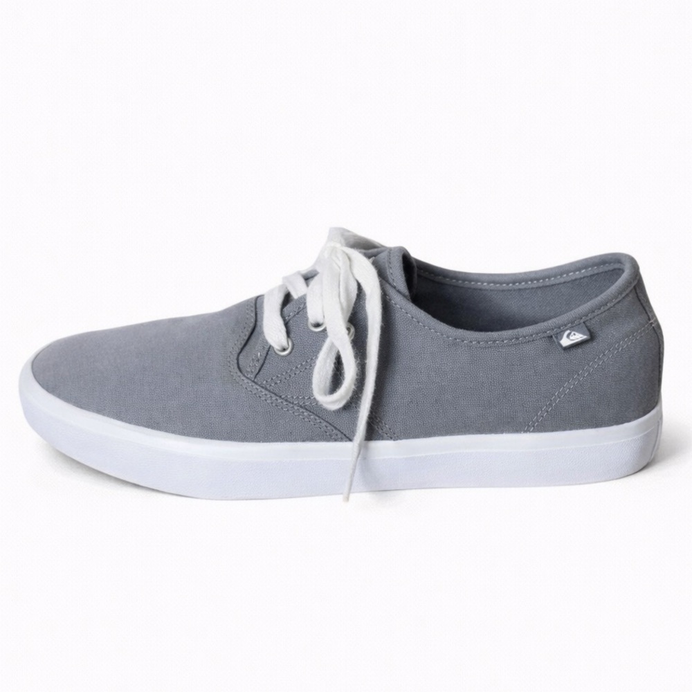 Quiksilver Men’s Canvas Sneakers Size 10 Light Blue Lace Up Casual Skate